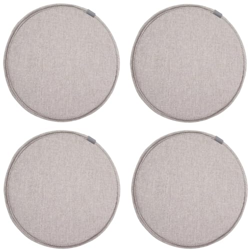 1/2/4er Set Rund Stuhl-Sitzkissen Rutschfeste Waschbare Küche Stuhlkissen 30/35/40/45/50cm Outdoor & Indoor Stuhlauflage für Küche oder Esszimmerstuhl Gartenstuhl Büro(Color 4,30x3cm/11.8x2in4pc) von Hoowarm