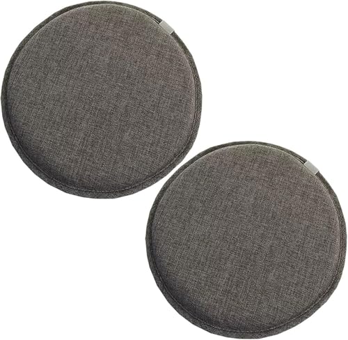 1/2/4er Set Rund Stuhl-Sitzkissen Rutschfeste Waschbare Küche Stuhlkissen 30/35/40/45/50cm Outdoor & Indoor Stuhlauflage für Küche oder Esszimmerstuhl Gartenstuhl Büro(Color 1,40x3cm/15.7x2in2pcs) von Hoowarm
