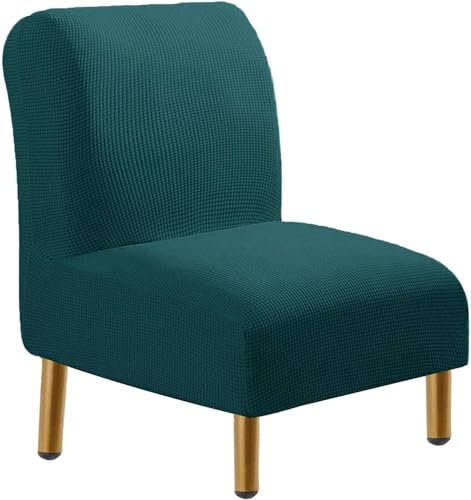 1/2 Stück Sesselbezug Ohne Armlehne Stretch, Weich Jacquard Stuhlhussen Ohne Armlehnen, Samt Abnehmbarer Waschbare Sessel-Überwürfe, Modern Sesselschoner,für Hotel Wohnzimmer (Color : A21, Size : von Hoowarm