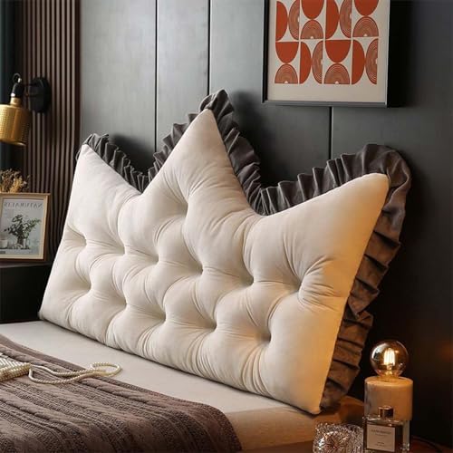 Bett Kopfteil Kissen Weiches Komfortables Rückenkissen Bett 90/120/150/180/200cm Lesen Kissen Kopfteil Entfernbar Gepolstert Bett Rückenlehne Waschbar Betten Sofa Rückenpolster(C,120x55cm/47x21in) von Hoowarm