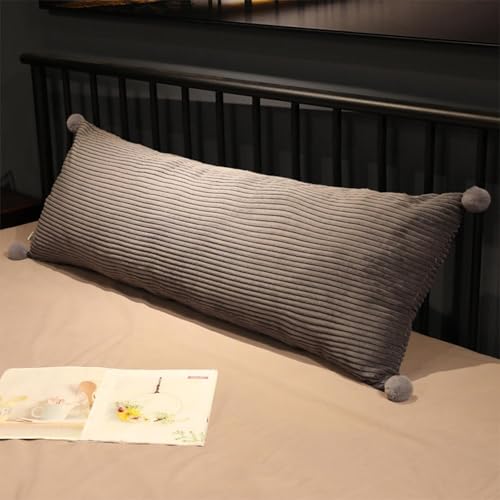 Hoowarm Rückenkissen Lesekissen Für Bett Sofa Langes Rechteck Rücken Kissen Stützkissen Couchkissen Weich und Atmungsaktiv Lesekissen Groß Rückenstützkissen Abnehmbarem Wandkissen(B,120x45cm/47x17in) von Hoowarm