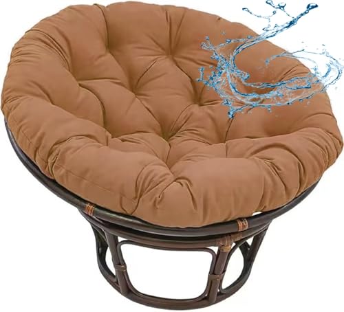 Hoowarm Rundes Papasansessel Kissen wasserdicht Sitzkissen Hängesessel Outdoor/Indoor Bodenkissen Kissen für Schwenksessel, Korbsessel Outdoor Gartenmöbel Sitzauflage Auflage(#4,170cm/67in) von Hoowarm
