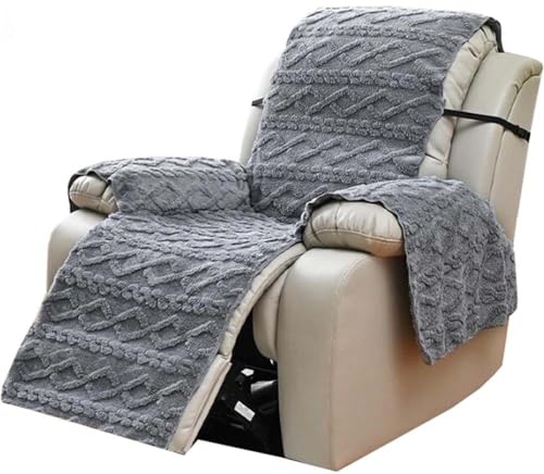 Hoowarm Sofa Armlehnenbezüge Luxury, 1/2/3 Sitzer Sesselschoner Sesselauflage, Anti-Rutsch Relaxsessel Bezüg ，mit Taschen Armlehnen Sesselüberzug， für Haustieren (Color : A1, Size : 1-Seater) von Hoowarm