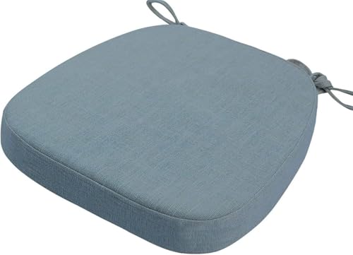 Hoowarm Stuhlkissen Für Esszimmerstühle Weiche Bequeme Sitzpolster mit Bindeband Rutschfestes Stuhl Sitzkissen Waschbar Garten Sitzauflage für Indoor Outdoor Garten Büro(Color18,43x40x8cm) von Hoowarm