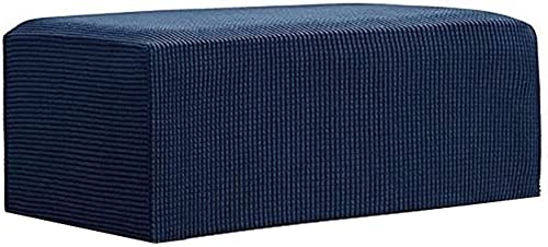 Ottomane Schonbezug Hockerbezug,Stretch Rechteckig Hocker Hussen Für FußhockerJacquard, Jacquard Bezug Ottomane Abdeckung Überzug Hocker Protector Waschbar Hockerabdeckung (Color : A11, Size : 135-1 von Hoowarm