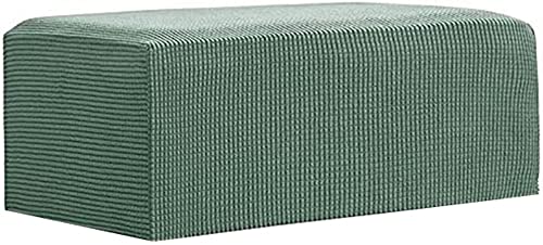 Ottomane Schonbezug Hockerbezug,Stretch Rechteckig Hocker Hussen Für FußhockerJacquard, Jacquard Bezug Ottomane Abdeckung Überzug Hocker Protector Waschbar Hockerabdeckung (Color : A6, Size : 105-13 von Hoowarm
