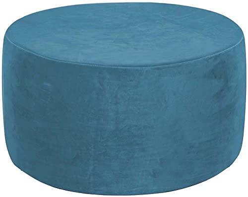Runde Hocker Bezug Stretch Ottomane Schonbezug Rechteck Samt Luxuriöser Hocker Bezug Für Jacquard Ottomane Überzug Abnehmbarer Waschbar Hockerbezug Waschbar (Color : A5, Size : 50-58cm/20-12) von Hoowarm