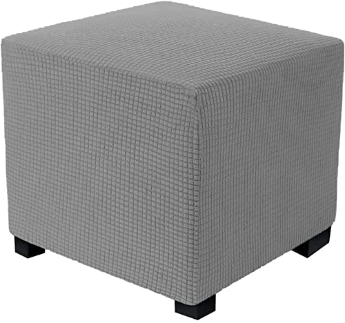 Stretch Hockerbezug Quadratisch/Rund 40x40/45x45CM Gray Ottomane Schonbezug Jacquard Bezug Ottomane Luxuriöser Abdeckung Überzug Hocker Protector Waschbar Hockerabdeckung (Color : A5, Size : 50x50cm Stretch Hockerbezug Quadratisch/Rund 40x40/45x45CM Gray Ottomane Schonbezug Jacquard Bezug Ottomane Luxuriöser Abdeckung Überzug Hocker Protector Waschbar Hockerabdeckung (Color : A5, Size : 50x50cm von Hoowarm