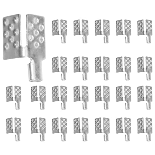 Hopbucan 80 Stück Karbon Thermofilm Klemme Verbinder, Warmer Boden, Verkupfertes Silber Clip Zubehör, Boden Heizung Film Klemme von Hopbucan