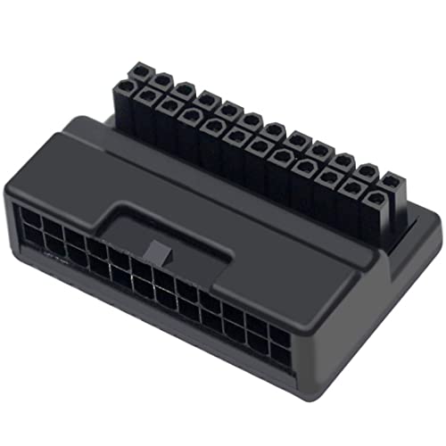 Hopbucan ATX 24 Pin 90 Grad Netzstecker Adapter Mainboard Motherboard Stromversorgungskabel Stecker DIY MontagezubehöR Hopbucan ATX 24 Pin 90 Grad Netzstecker Adapter Mainboard Motherboard Stromversorgungskabel Stecker DIY MontagezubehöR von Hopbucan