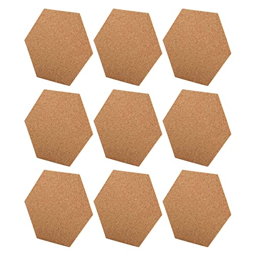 Hopbucan Selbstklebende Korkunt Ersetzer, Korkmatten Korkunt Ersetzer für Untersetzer und Kunsthandwerke Bedarf (100, Hexagon) von Hopbucan