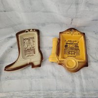 Vintage Aschenbecher Telefon Trinket Tablett Boot Elvis Graceland Memphis Tenn Memorabilia von HopeChest23