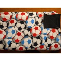 Fußball Fleecedecke, Fleece Decke, Wendbar von HopeStitcher