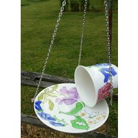 Upcycled Blume Handgemachte Teetasse Vogel Futter von HopefulleeDragons