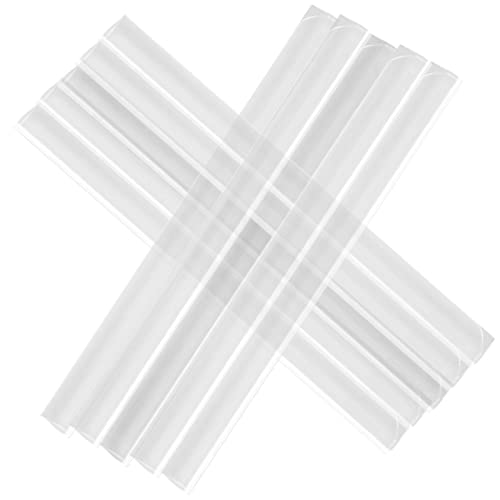 Hopelit 50 Stück PVC Befestigungsclips Sichtschutz, Sichtschutzstreifen für Doppelstabmatten, Klemmschiene für Sichtschutz Garten und Zaun - Transparent von Hopelit