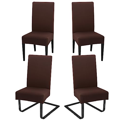 Stuhlhussen 4er Set für Schwingstühle, Abnehmbarer Waschbarer Stühle Schutz Dekoration, Stretch Stuhlbezug Hussen für Esszimmer, Hochzeit, Hotel, Küche, Partys Deko, Zeremonie, Kaffee von Hopelit