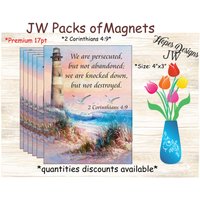 Jw Geschenke/Magnete 4"x3"/2 Corinthians 49 Lighthous Design/Jw Ministry/Jw.org/Best Life Ever/Jw Encouragment/Jw Magnets von HopesDesignsJW