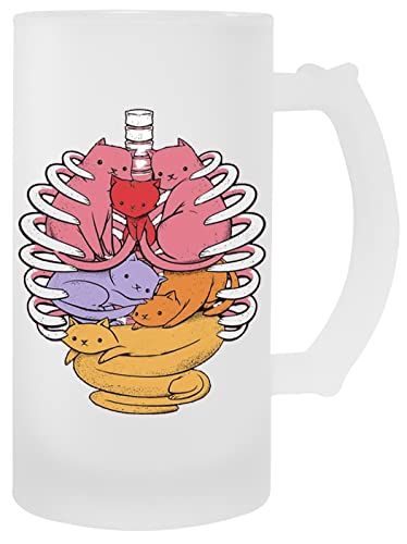 Hopestly Organe aus Katzen Transparent Becher Bier Herren Damen Mug Beer von Hopestly