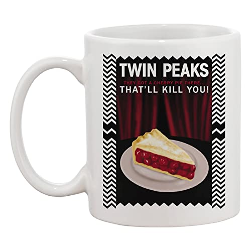 Twin Peaks They Got A Cherry Pie There Weiße Tasse Kaffee Tee Männer Frauen Keramik Coffee Tea Mug Cup von Hopestly