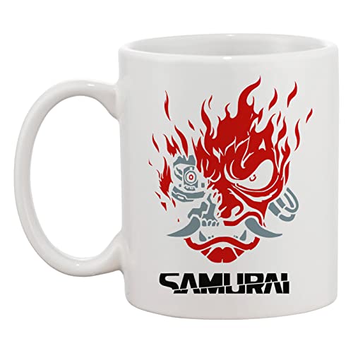 Vintage Samurai Retro Japanese Gaming Weiße Tasse Kaffee Tee Männer Frauen Keramik Coffee Tea Mug Cup von Hopestly