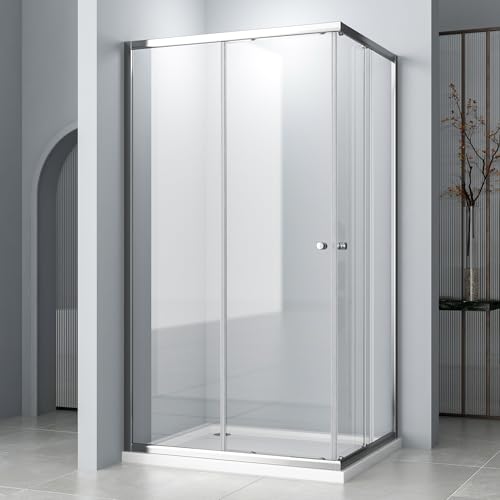 Duschkabine Eckeinstieg, Duschkabine 75x90x185cm Eckeinstieg Schiebetür Duschabtrennung Dusche Duschwand 6mm ESG Glas mit Runder Griff, LINKS & RECHTS MONTIERBAR Duschkabine Eckeinstieg, Duschkabine 75x90x185cm Eckeinstieg Schiebetür Duschabtrennung Dusche Duschwand 6mm ESG Glas mit Runder Griff, LINKS & RECHTS MONTIERBAR von Hopibath
