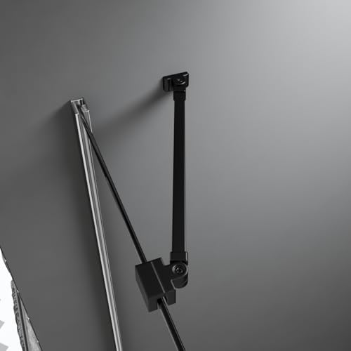 Duschstabilisator 2 Stück 50 cm Fixstabstabilisator 180° Winkel Flexibel an der Wand Montiert Verstellbare Duschwand Glasstärke Duschraum Seitenwand 4-8mm, Matt Schwarz Duschstabilisator 2 Stück 50 cm Fixstabstabilisator 180° Winkel Flexibel an der Wand Montiert Verstellbare Duschwand Glasstärke Duschraum Seitenwand 4-8mm, Matt Schwarz von Hopibath