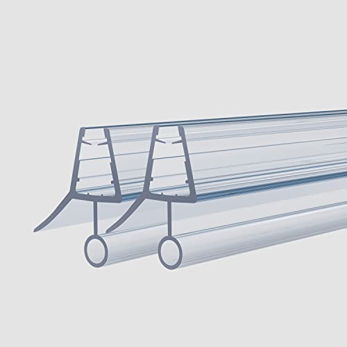 Duschdichtung Transparent 2x100cm für 4-6 mm Glastür Duschtüren Duschwand für Duschtüren einstellbare Duschkabine dichtung von Hopibath