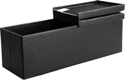 Hoppa! | Bank mit Deckel | 120 L | Schwarz von Hoppa!