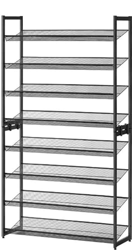 Hoppa! | Schuhe Rack | 8 Ebenen - Schwarz - Metall von Hoppa!