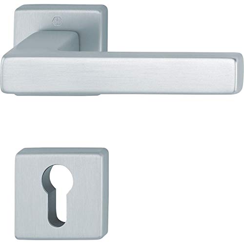 HOPPE Drückergarnitur AUSTIN - auf Rosette PZ, Aluminium silber eloxiert HOPPE Drückergarnitur AUSTIN - auf Rosette PZ, Aluminium silber eloxiert von HOPPE