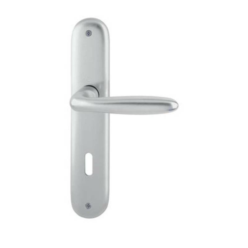 Hoppe Zimmertür Langschildgarnitur Türklinke Türgriff Wc 1510/273 P F1 Aluminium B-Ware von Hoppe