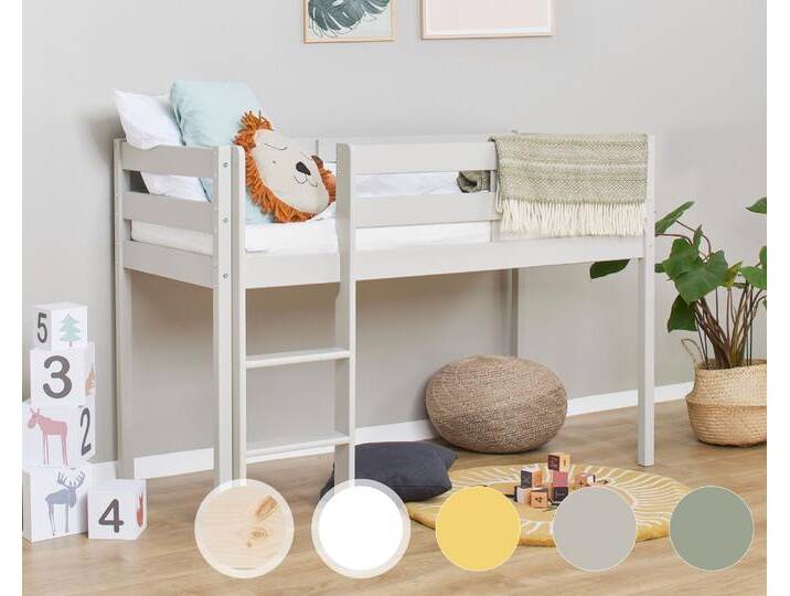 Hoppekids »ECO Comfort« Halbhochbett – erhältlich in 4 Farben von Hoppekids