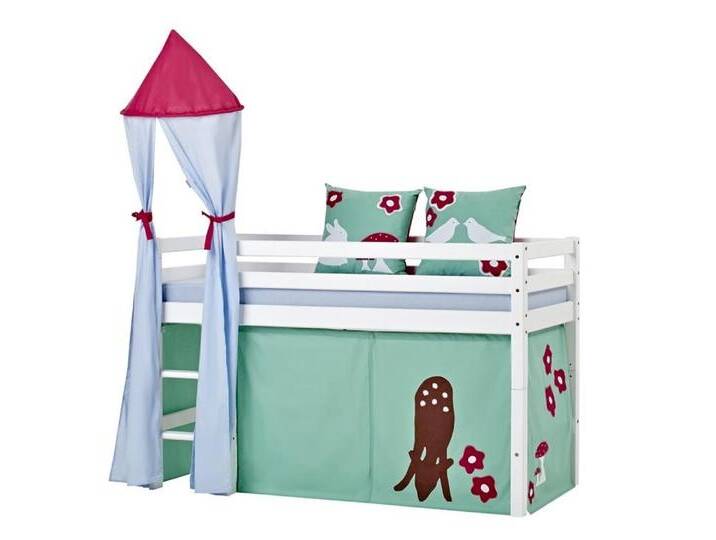Hoppekids »ECO Dream« Hochbett mit Leiter Mittelhochbett mit Leiter 145cm von Hoppekids