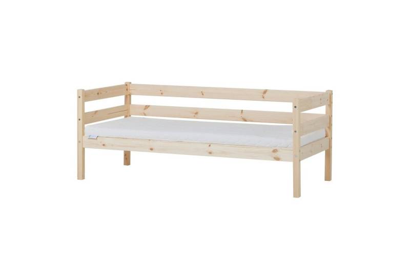 Hoppekids Einzelbett ECO Comfort Kinderbett, Kiefer Massivholz, Jugendbett inkl. Rollrost, 70x160 cm, wahlweise in verschieden Farben/ Matratze/ Absturzsicherung von Hoppekids