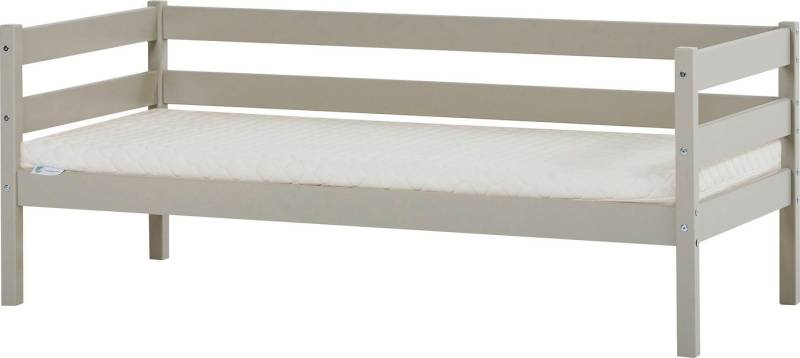 Hoppekids Einzelbett ECO Comfort Kinderbett, Kiefer Massivholz, Jugendbett inkl. Rollrost, 70x160 cm, wahlweise in verschieden Farben/ Matratze/ Absturzsicherung von Hoppekids