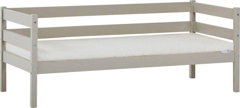 Hoppekids Einzelbett ECO Comfort Kinderbett, Kiefer Massivholz, Jugendbett inkl. Rollrost, 70x160 cm, wahlweise in verschieden Farben/ Matratze/ Absturzsicherung von Hoppekids
