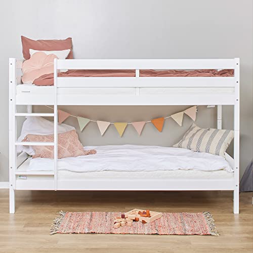 Hoppekids Etagenbett 2 Kinder 90x190 | Hochbett für 2 Kinder | Weiß von Hoppekids