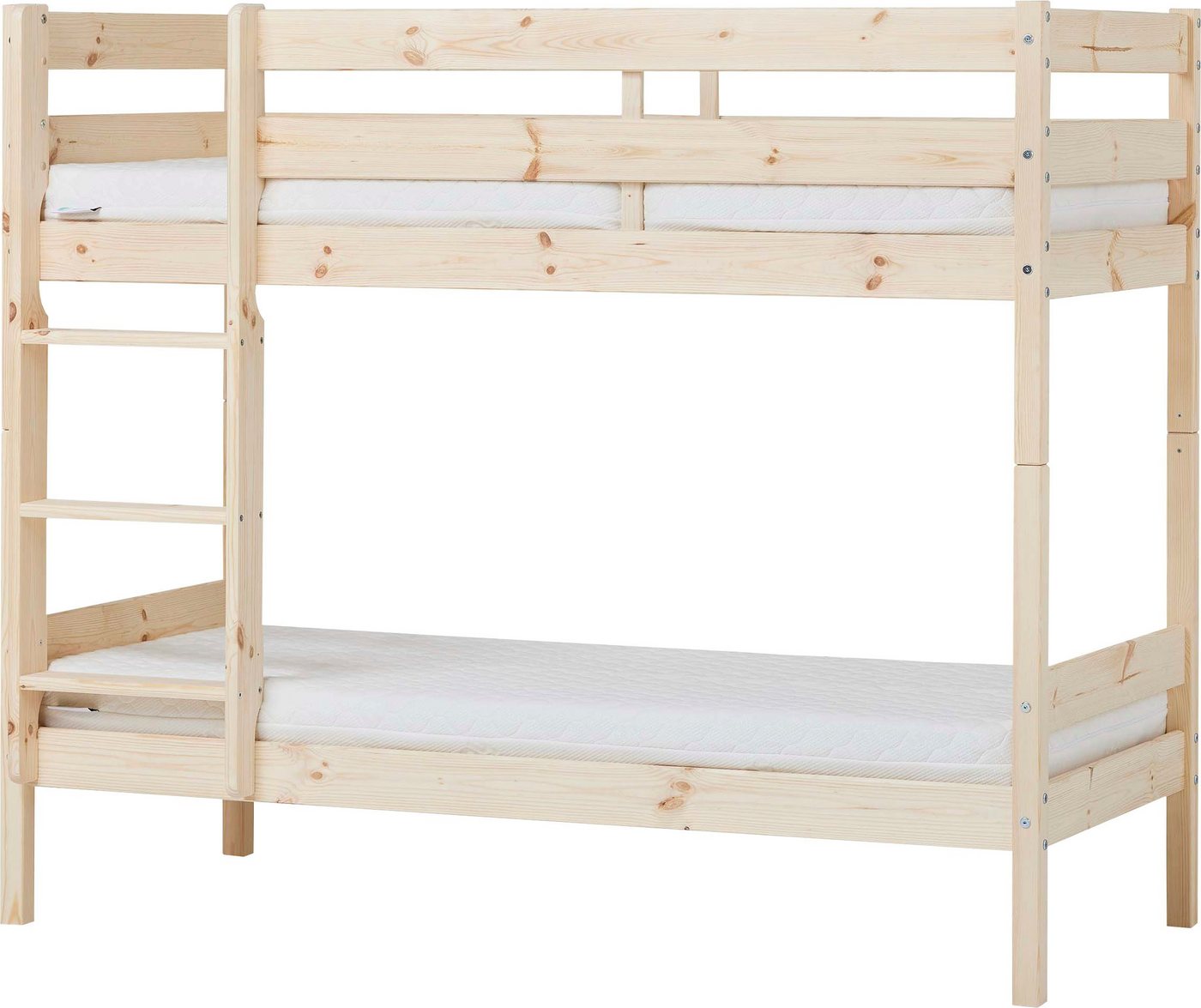 Hoppekids Etagenbett ECO Comfort Kinderbett 90x200 oder 70x160 aus Massivholz in 4 Farben, TÜV, FSC und Nordisches Umweltzeichen – wahlweise mit Matratzen von Hoppekids