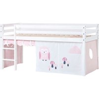 Hoppekids Hochbett "ECO Dream, Kinderbett, Spielbett, Halbhohes Bett aus Massivholz" von Hoppekids