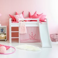 Hoppekids Hochbett ""Princess"", Rutsche & Vorhang Rosa und viel Auswahl Hoppekids Hochbett ""Princess"", Rutsche & Vorhang Rosa und viel Auswahl von Hoppekids