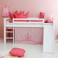 Hoppekids Hochbett ""Princess"", Rutsche & Vorhang Rosa und viel Auswahl von Hoppekids