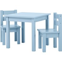 Hoppekids Kindersitzgruppe "MADS Kindersitzgruppe", (Set, 3 tlg., 1 Tisch, 2 Stühle), in vielen Farben, mit zwei Stühlen von Hoppekids