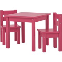 Hoppekids Kindersitzgruppe "MADS Kindersitzgruppe", (Set, 3 tlg., 1 Tisch, 2 Stühle), in vielen Farben, mit zwei Stühlen von Hoppekids