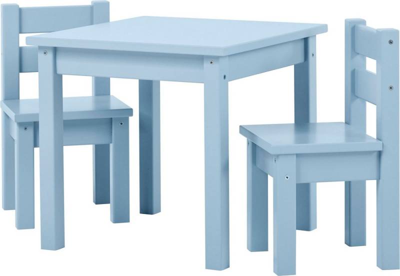 Hoppekids Kindersitzgruppe MADS Kindersitzgruppe, (Set, 3-tlg., 1 Tisch, 2 Stühle), in vielen Farben, mit zwei Stühlen von Hoppekids