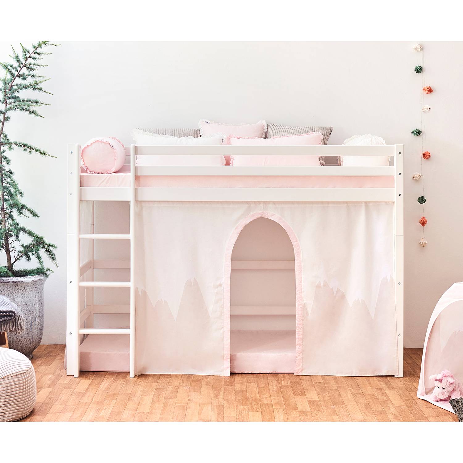 home24 Mittelhochbett Winter Wonderland 90 x 200cm Pink/Grau Visco-Kaltschaummatratze home24 Mittelhochbett Winter Wonderland 90 x 200cm Pink/Grau Visco-Kaltschaummatratze von home24