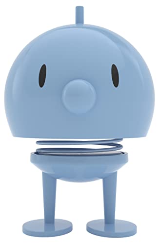 Hoptimist Bumble Wackelfigur & Glücksbringer, Skandinavische Deko Figuren für Wohnzimmer, Schreibtisch, Büro, Bürodeko & Lustige Kleine Geschenke, 10 x 10 x 15 cm, Large, Hellblau von Hoptimist