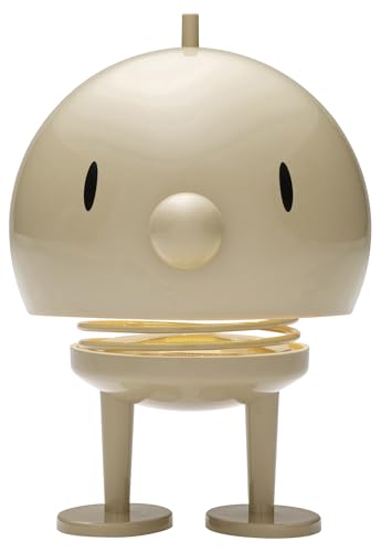 Hoptimist Lampe LED, Nachttischlampe Touch, Kabellose Lampe Tisch, Aufladbare & Dimmbar, Dänischem Design, 15 x 15 x 23 cm, XL, Latte von Hoptimist
