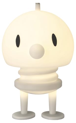 Hoptimist Lampe Soft LED Lampe, Nachttischlampe Touch, Kabellose Lampe Tisch, Aufladbare & Dimmbar, Dänischem Design, 15 x 15 x 23 cm, XL, Weiß von Hoptimist