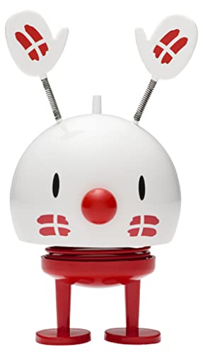 Hoptimist Geburtstag Figuren, Wackelfigur & Glücksbringer Skandinavisch, Wohnzimmer & Schreibtisch Deko, Büro Gadget, Tolle Kleine Geschenke, 8,8 x 8,5 x 14,4 cm, Medium, Weiß von Hoptimist