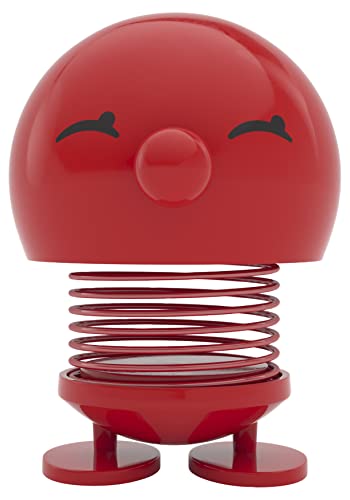 Hoptimist Bimble Wackelfigur & Glücksbringer, Skandinavische Deko Figuren für Wohnzimmer, Schreibtisch, Büro, Bürodeko & Lustige Kleine Geschenke, 7,4 x 8,5 x 9,5 cm, Medium, Rot von Hoptimist